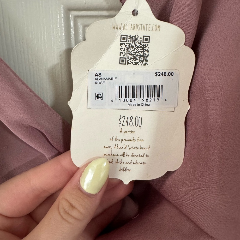 Altar'd State Pink Ruffled Maxi Dress - Picture 3 of 4